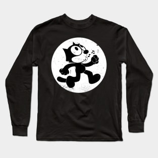 Felix The Cat Walking Whistle Long Sleeve T-Shirt